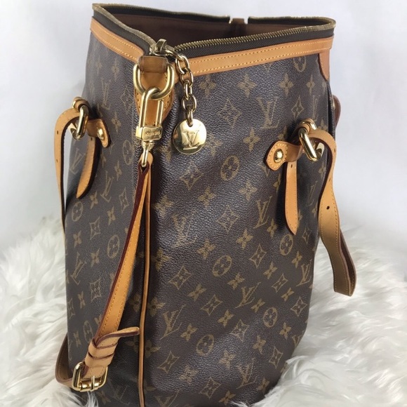 ๐ HUGE XL LOUIS VUITTON ZIPPER TOTE PALERMO GM W/RECEIPT - Picture 9 of 16